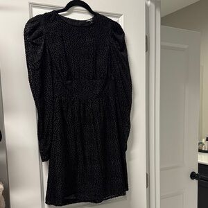 Express Black Long Sleeve Dress